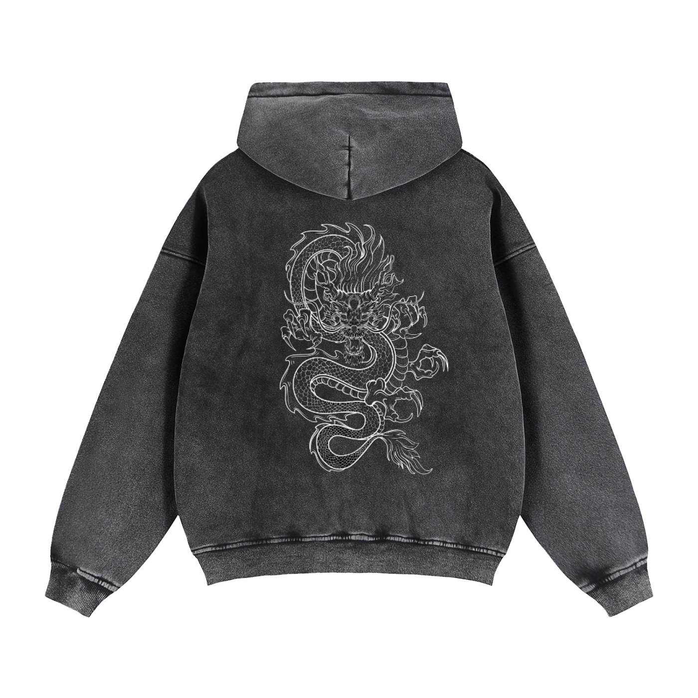 Zip-Through Boxy Fleece Hoodie