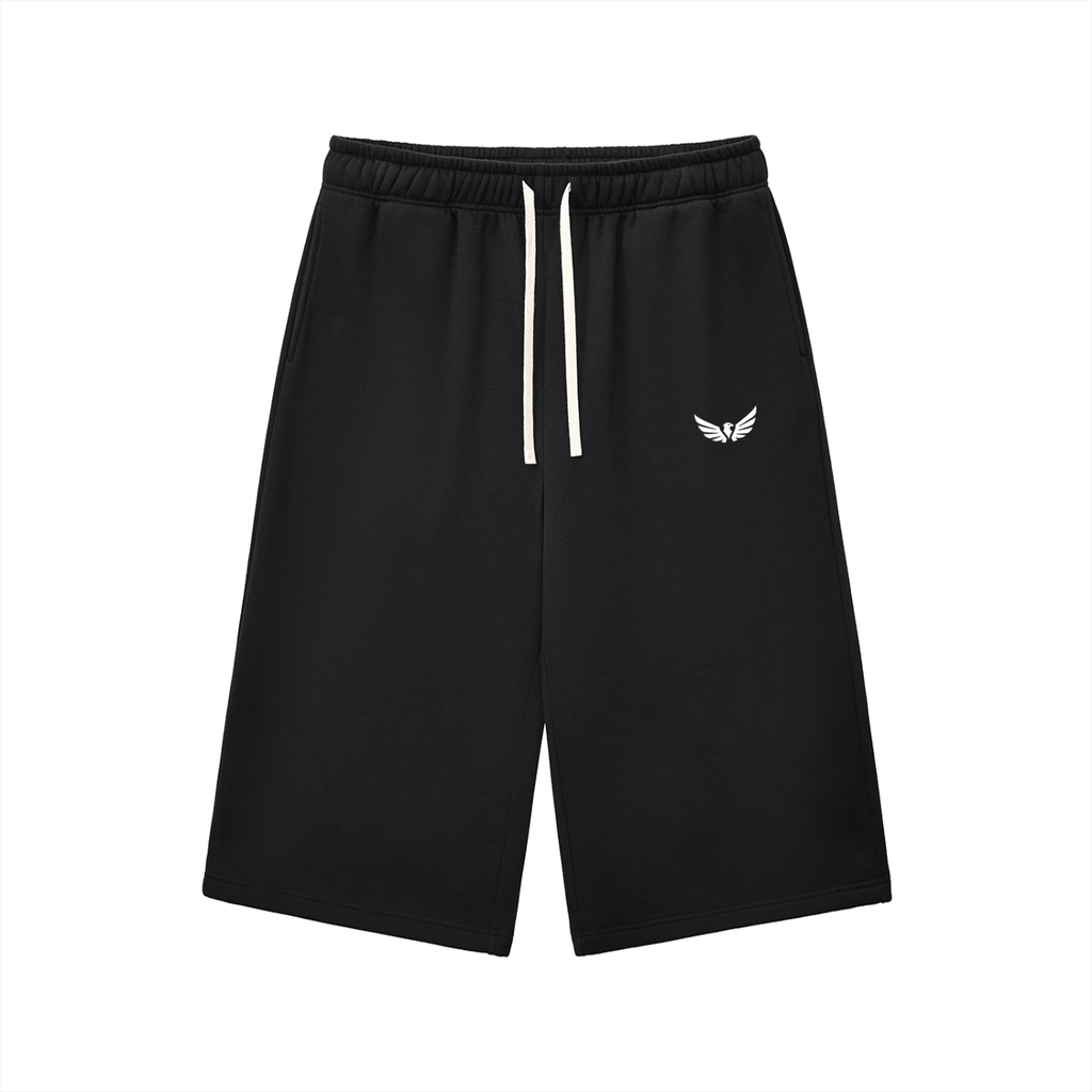 Relaxed Drawstring Three-quarter Sweatpants
