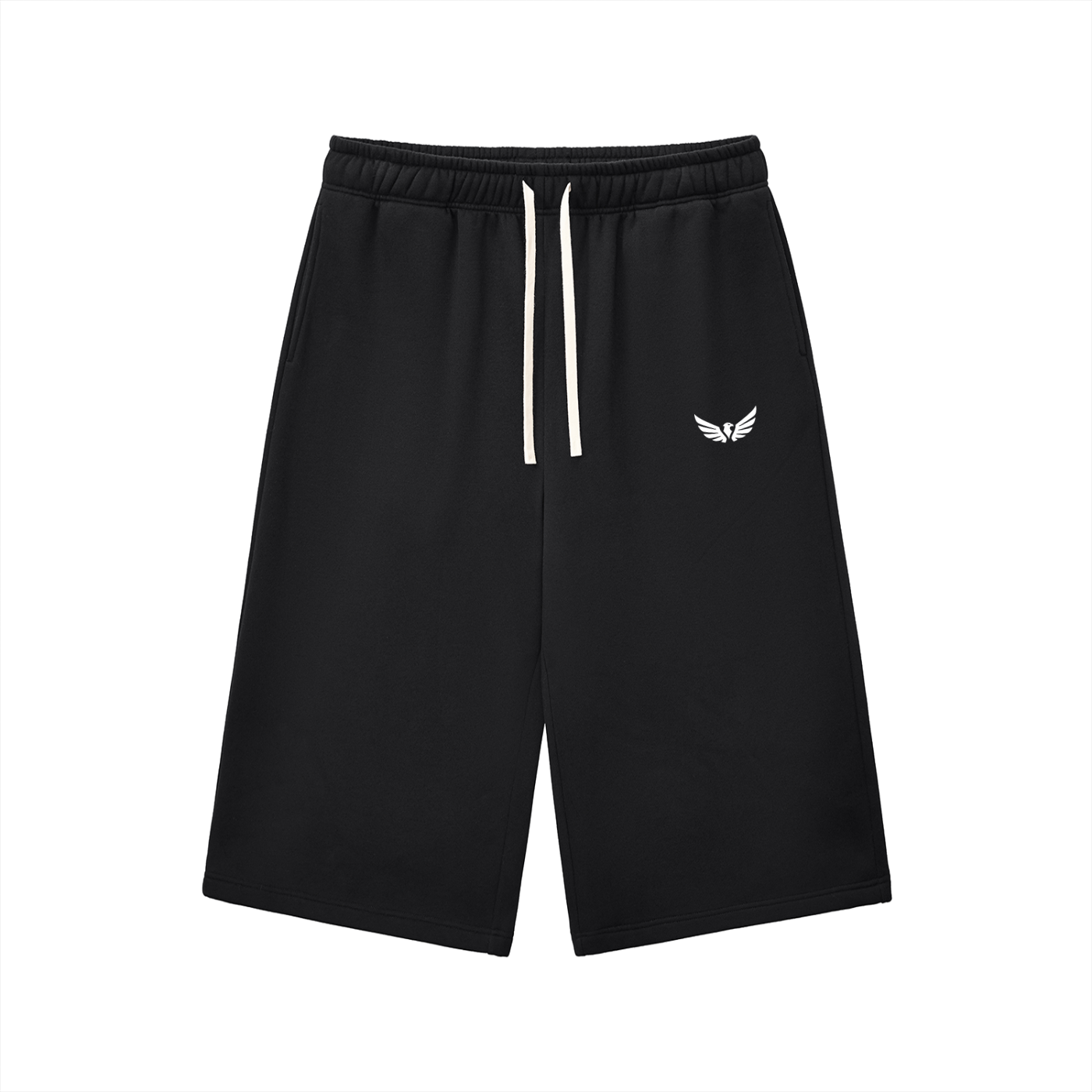 Relaxed Drawstring Three-quarter Sweatpants