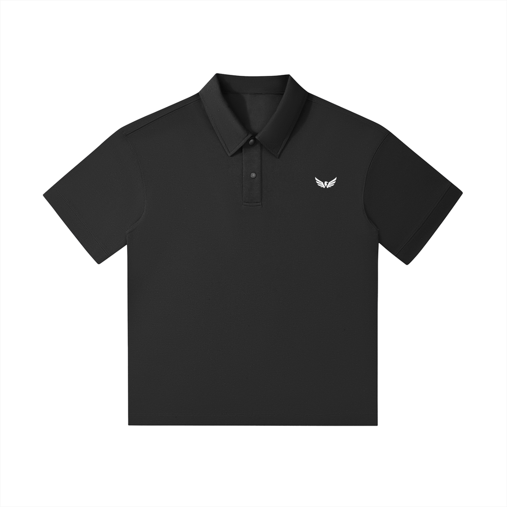 Drop Shoulder Short-Sleeve Polo
