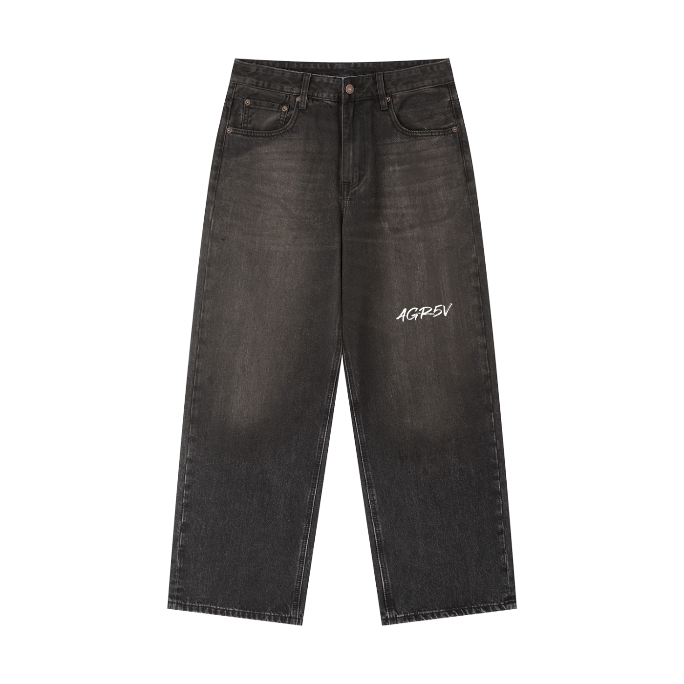 Vintage Wash Heavyweight Denim Jeans