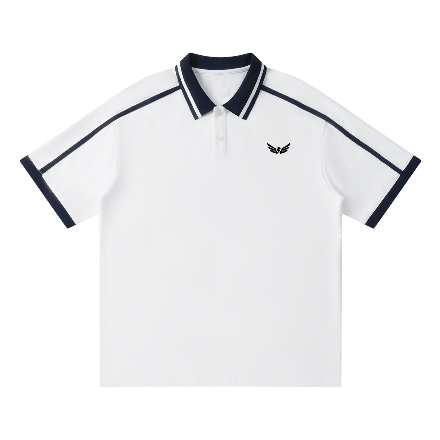 Unisex Contrast Piping Polo Shirt