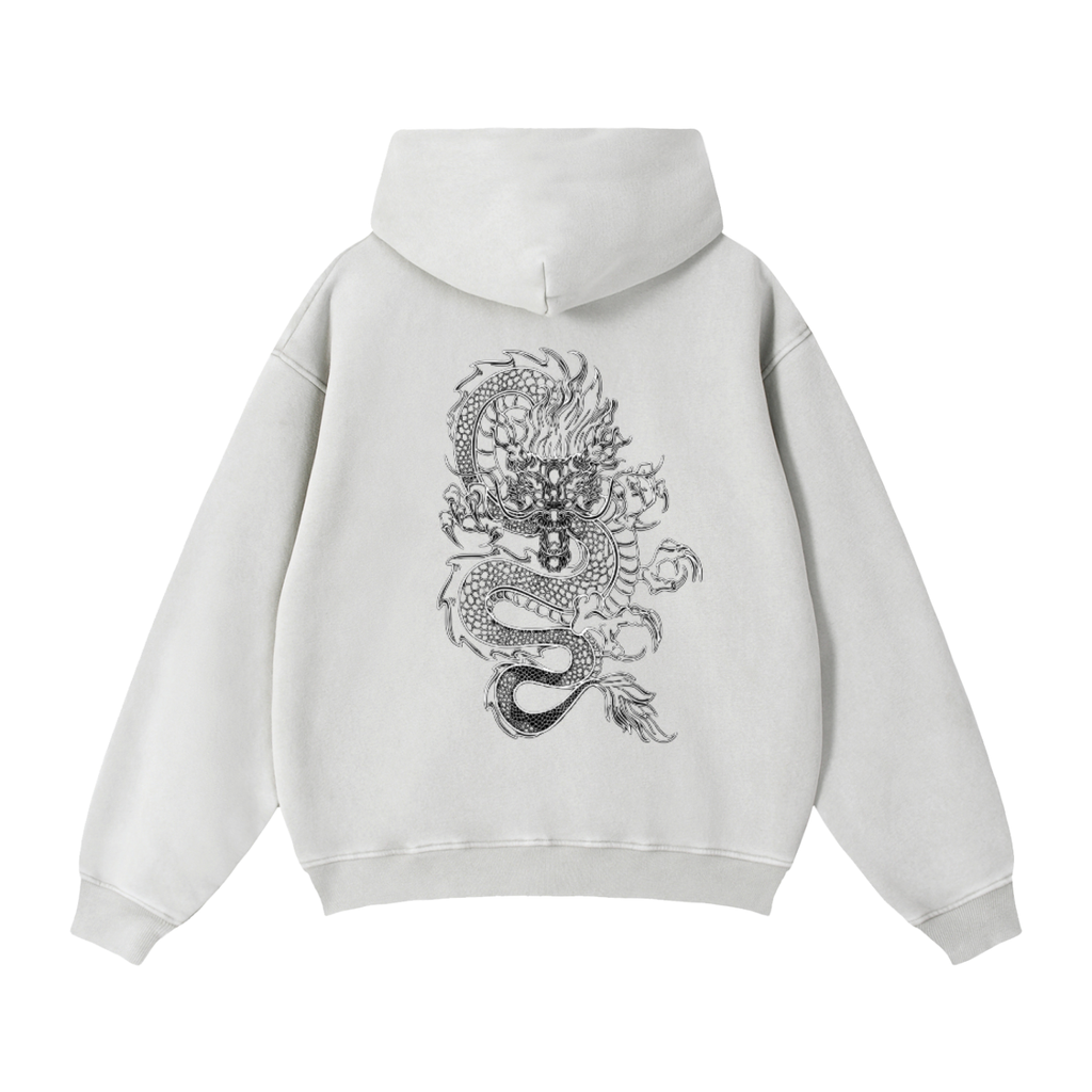Zip-Through Boxy Fleece Hoodie