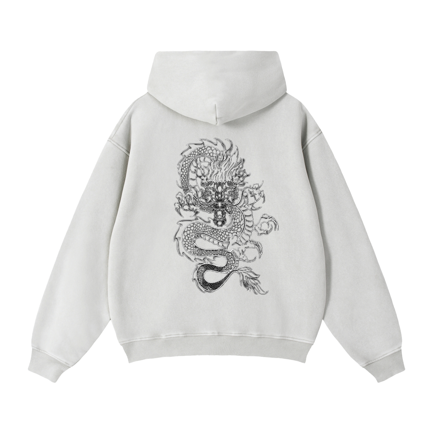 Zip-Through Boxy Fleece Hoodie