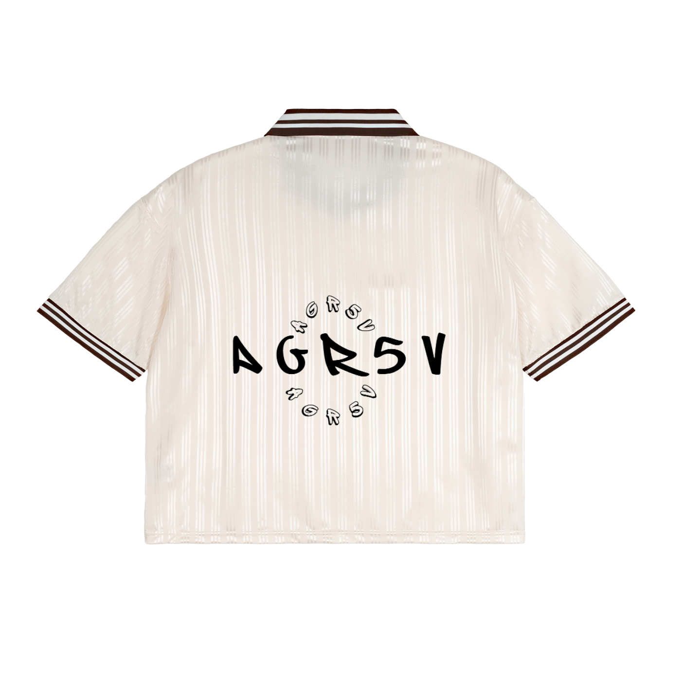 Contrast Stripes Polo Collar T-Shirt