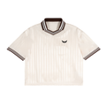 Contrast Stripes Polo Collar T-Shirt