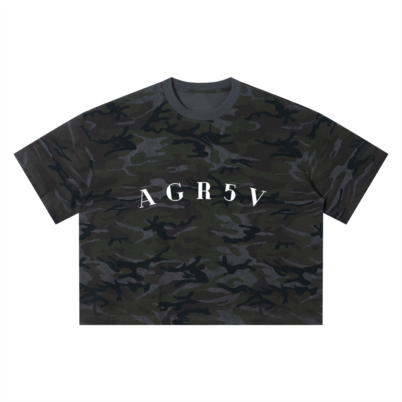 Camo Boxy Drop Shoulder Tee – Unisex Oversized Fit