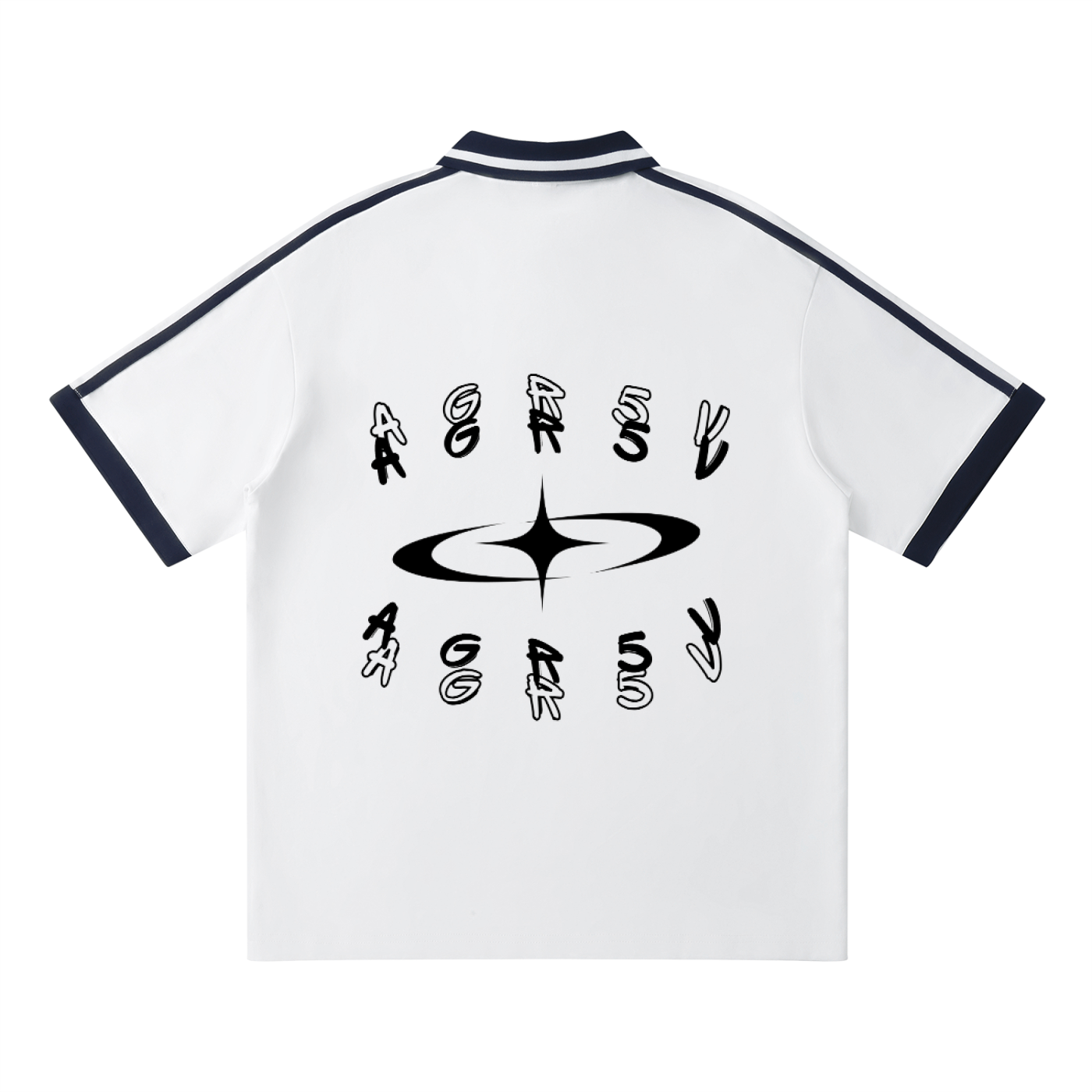 Unisex Contrast Piping Polo Shirt