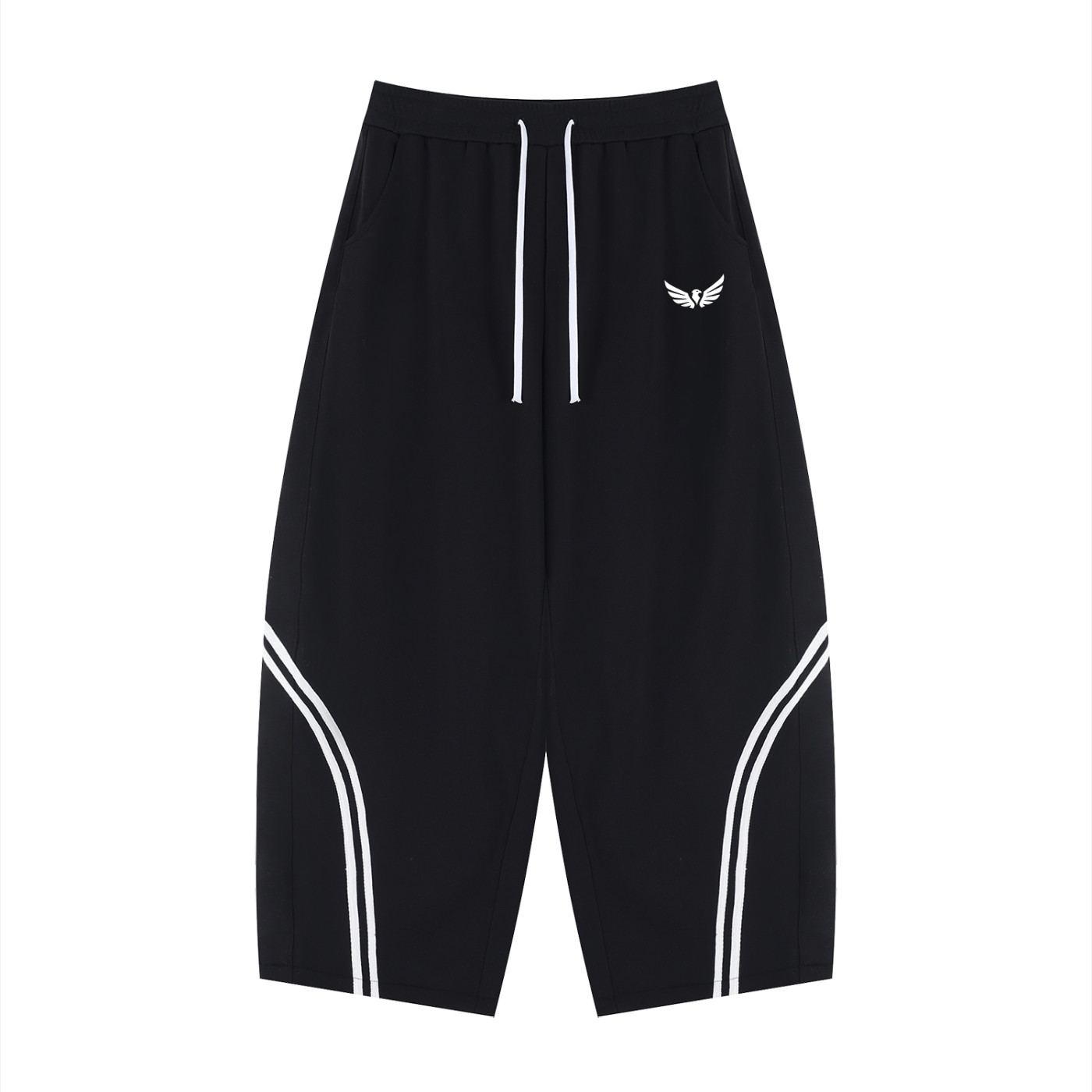 Unisex Wide Leg Piping Sweatpants