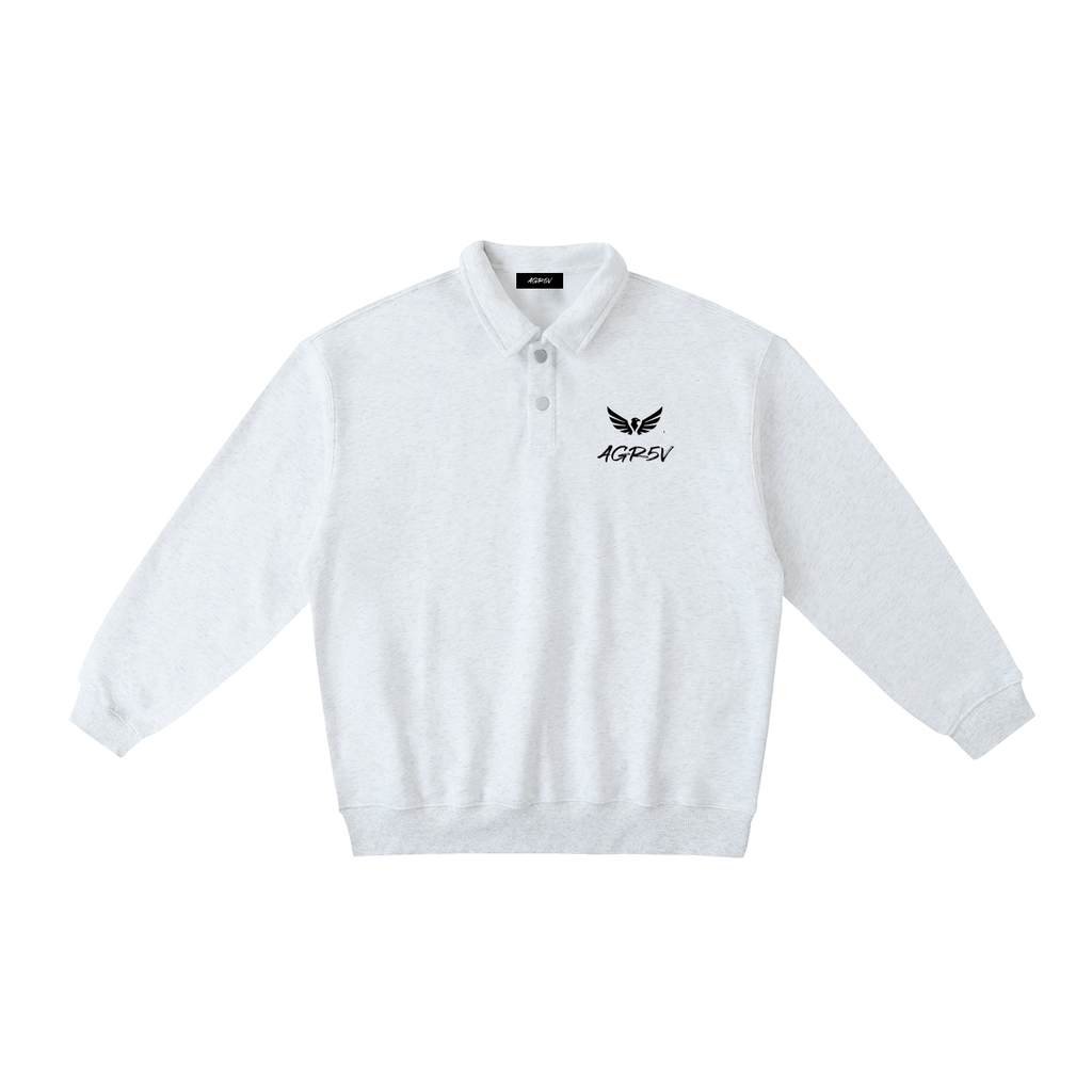 Heavyweight Polo-Collar Sweatshirt