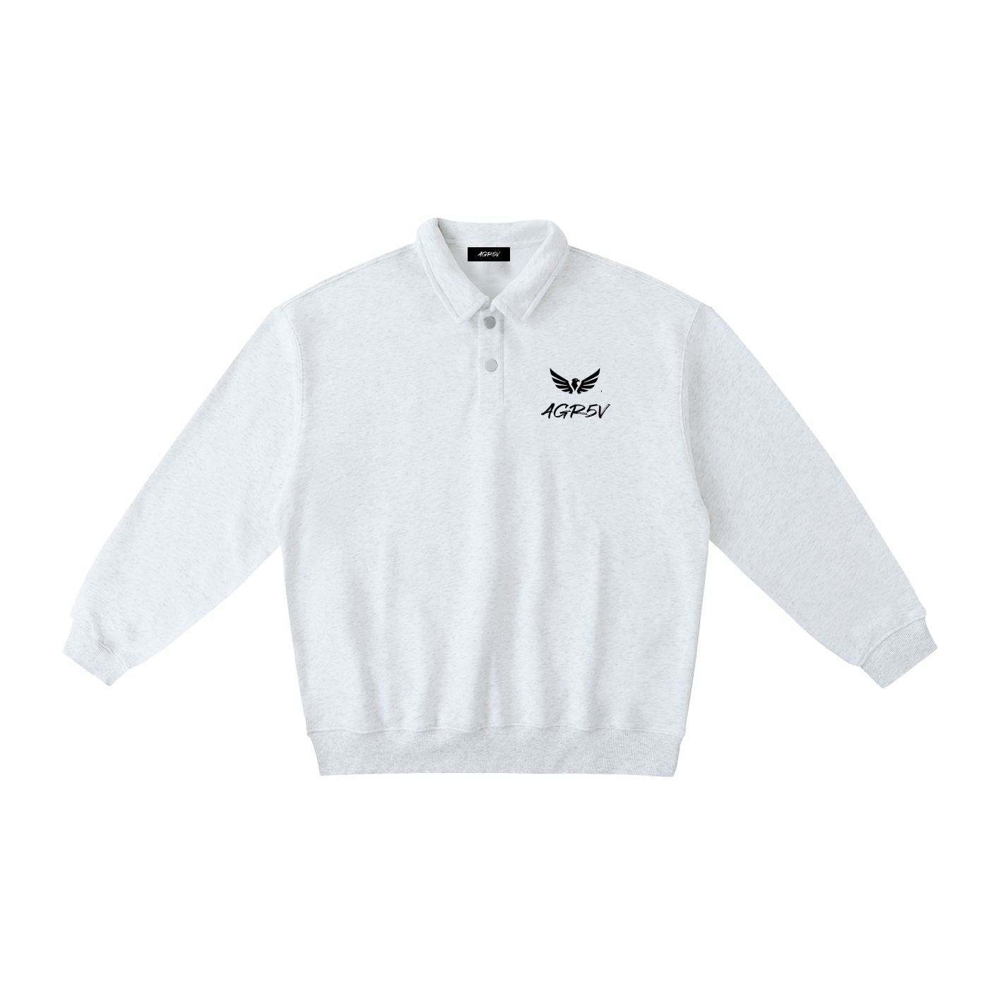 Heavyweight Polo-Collar Sweatshirt
