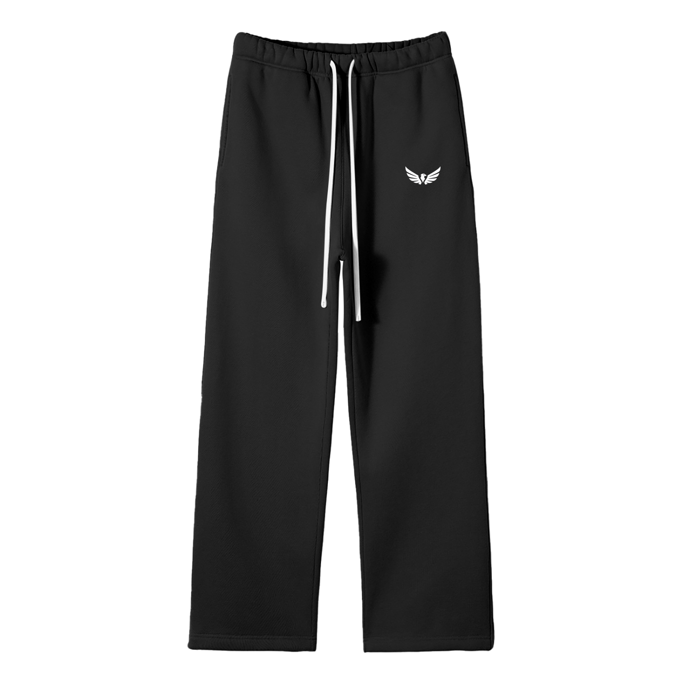 Unisex Solid Color Fleece Straight Leg Pants
