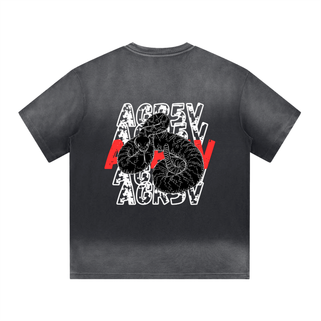 Gradient Washed Drop Shoulder Tee – Unisex Oversized Fit