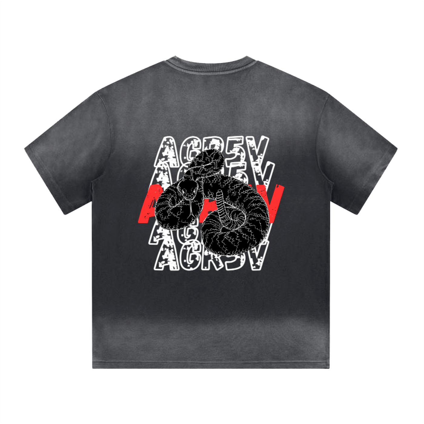 Gradient Washed Drop Shoulder Tee – Unisex Oversized Fit