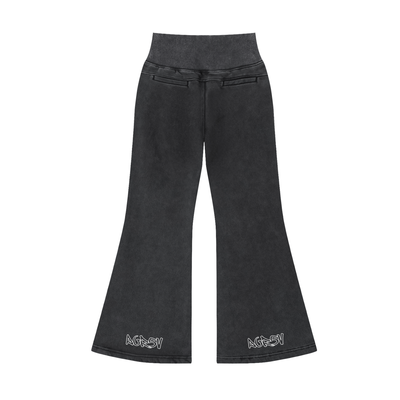 Vintage Washed Flared Fleece Pants